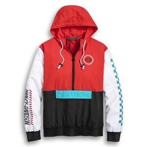 Harley-Davidson Race Sleeve Pullover Windbreaker Jacket